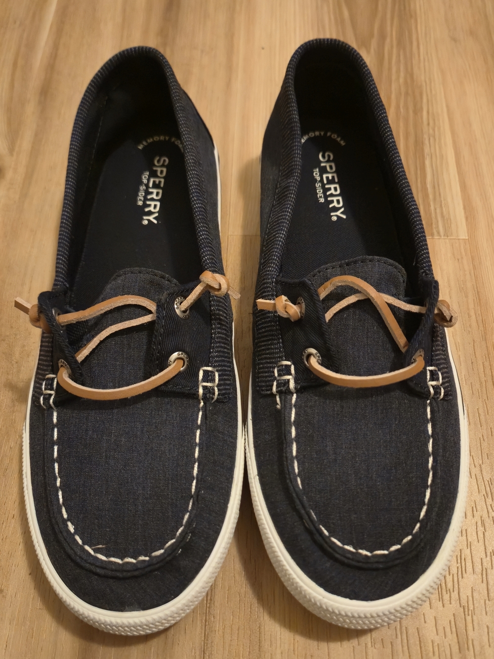 Sperry Dark Navy Blue Casual Slip-On Memory Foam Loafer for Spring Summer Size 8